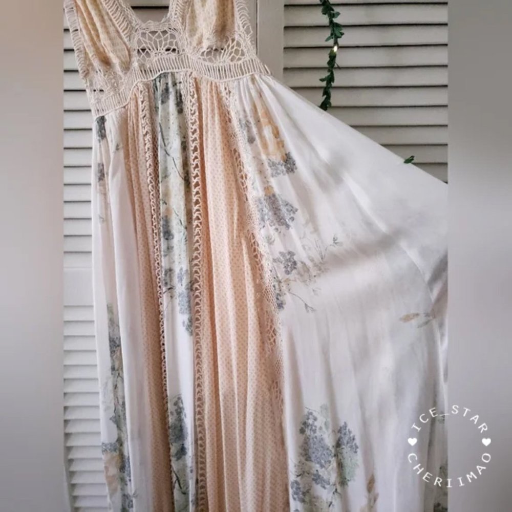Free People RARE HTF Queen of the Sun Maxi Dress - Picture 8 of 16